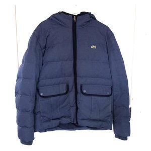 Men’s XL (US) Blue Lacoste Puffer Winter Jacket